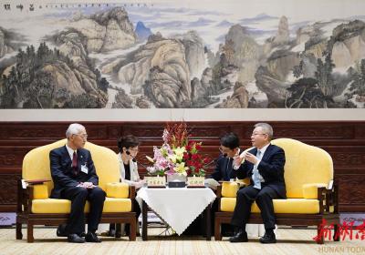 沈晓明会见日中经济协会代表团