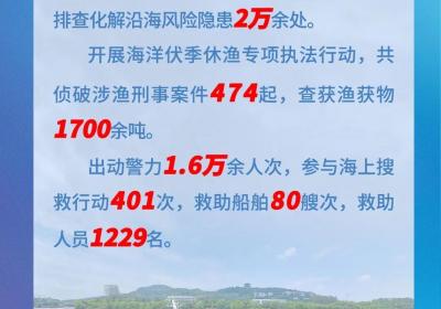 维护海防安全，公安机关2024年破获涉海犯罪案件1.4万余起