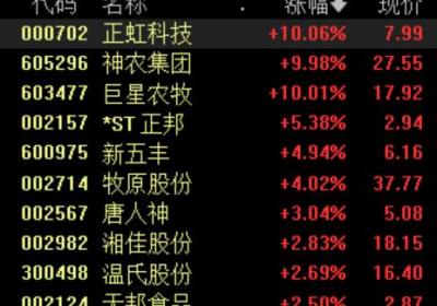 猪肉板块回暖，正虹科技领涨三股涨停，猪价走势分析