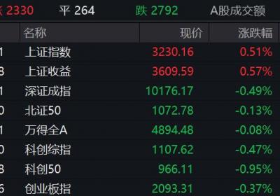 沪指收盘微涨0.51%，保险与银行股表现强劲