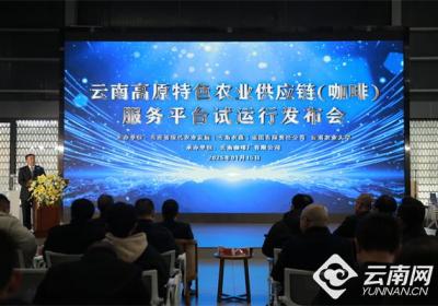 云南高原特色农业供应链咖啡服务平台正式上线试运行
