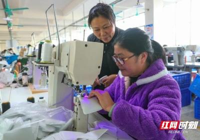 湖南新田：订单足 生产忙组图