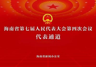 2025年海南省两会“代表通道”开启