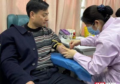 道县自然资源局积极开展无偿献血活动