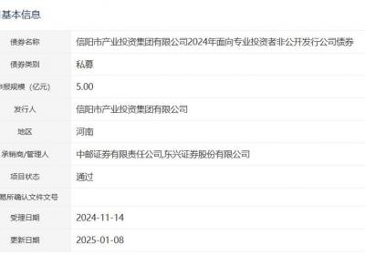 信阳产投集团拟首次发债，5亿元公司债获深交所通过