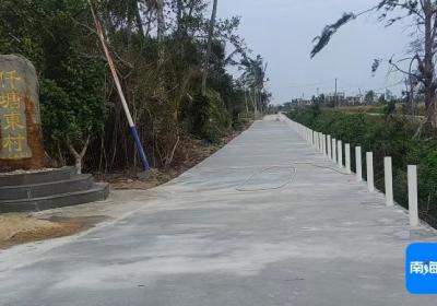 组图 | 铺就文昌乡村幸福路 千塘东村便民路即将投入使用