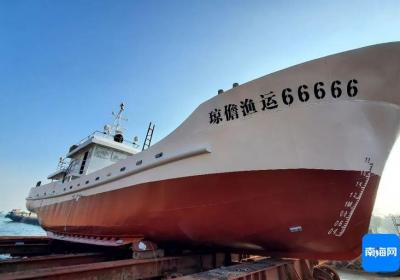 “66666”，海南又一艘“本地造”养殖机动渔船顺利下水