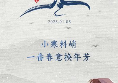 闪电海报丨小寒料峭 一番春意换年芳
